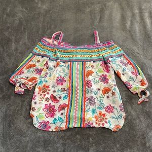 Chenault Multicolor Floral Off-Shoulder Blouse